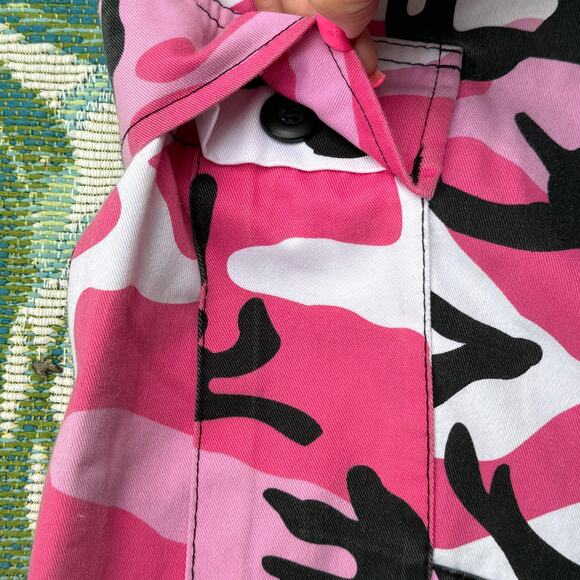 Military PINK Camouflage BDU Cargo Pants Army Fatigue Tactical Combat Camo Pants - Picture 11 of 11